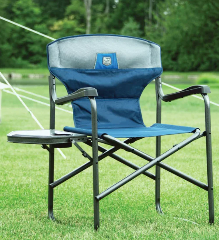 Sturdy Folding Chair w/ Side Table - Image 4